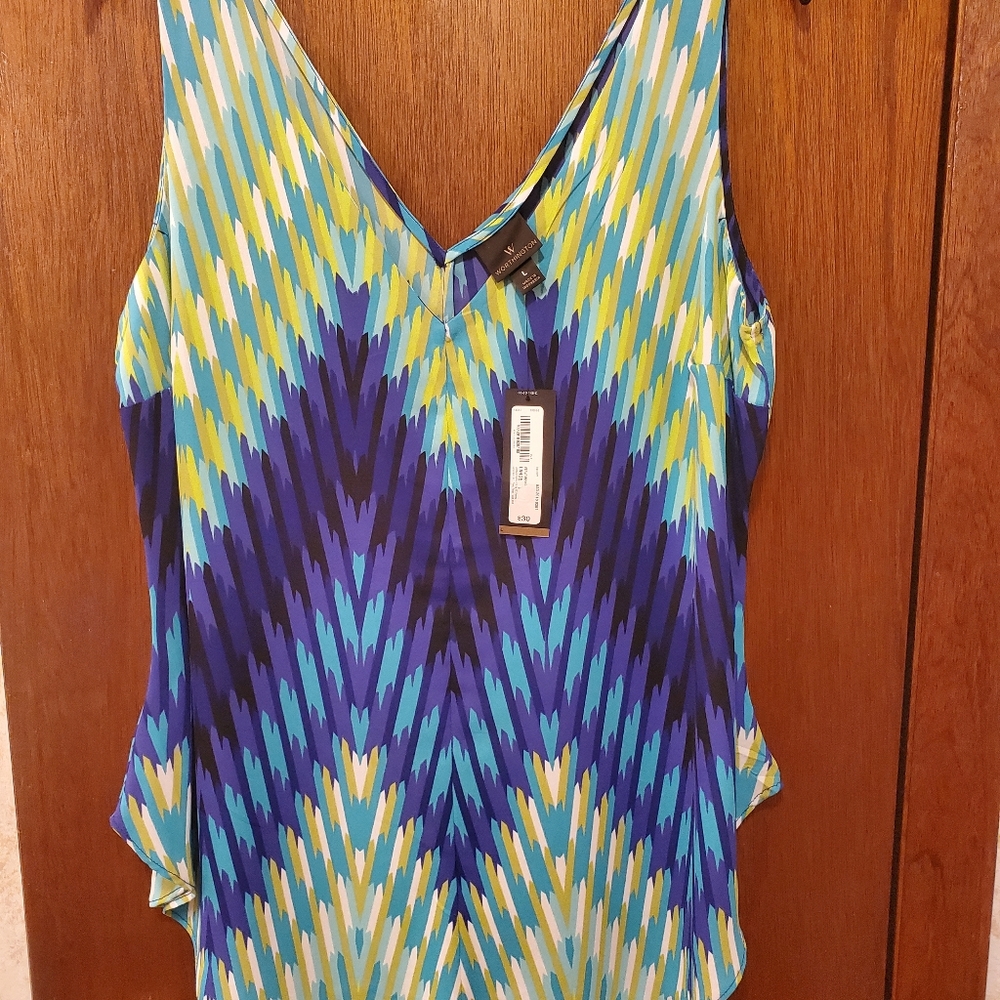 Worthington Dressy Tank Top size L NWT